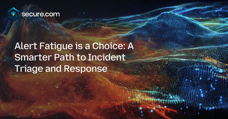 Alert Fatigue is a Choice: A Smarter Path to Incident Triage and Response