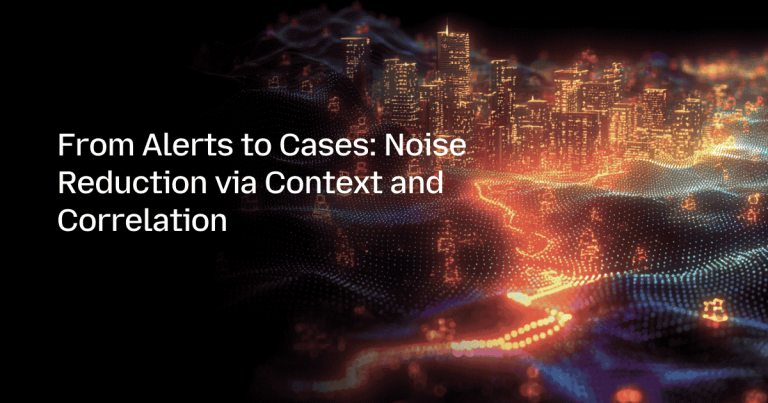 From Alerts to Cases: Noise Reduction via Context and Correlation