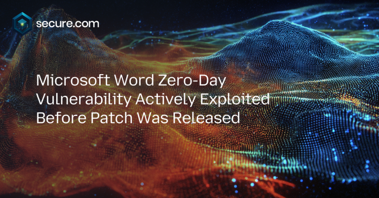Microsoft Word Zero-Day Vulnerability Actively Exploited Before Patch Was Released